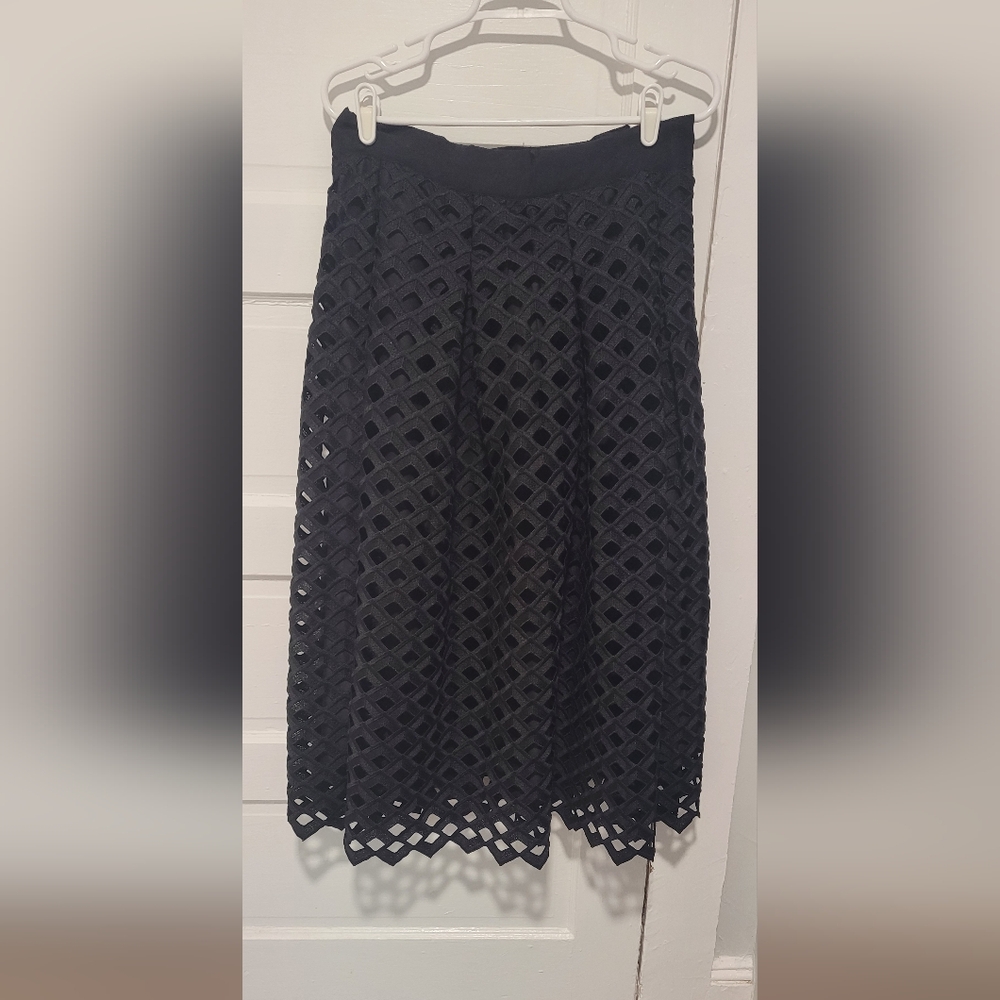 White House Black Market Lattice Skirt , size 10